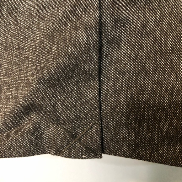 Coldwater Creek Pencil Skirt Career Brown Zipper Pockets Lined Double Slit - Picture 10 of 11